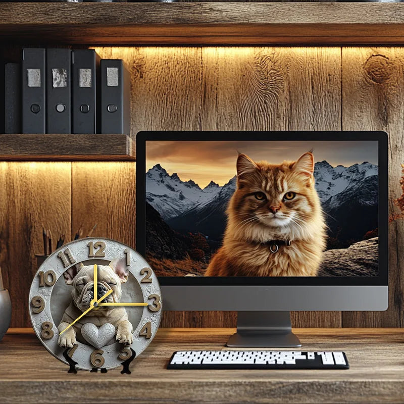 Haustieruhr – Metall Design – 20cm & 30cm