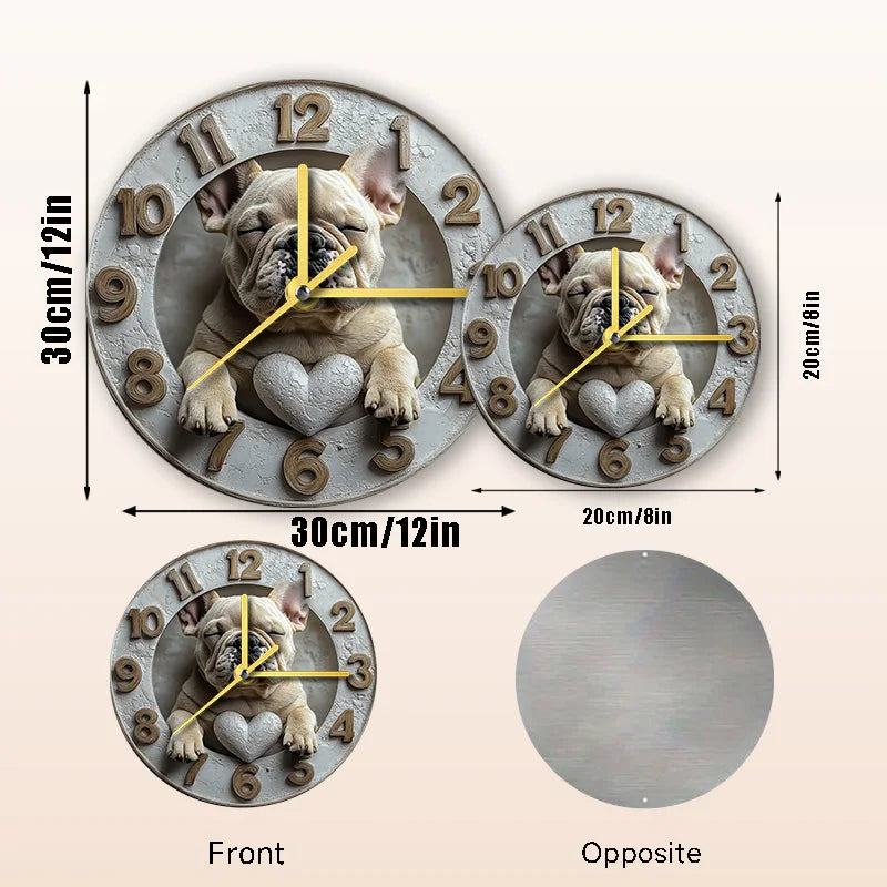 Haustieruhr – Metall Design – 20cm & 30cm