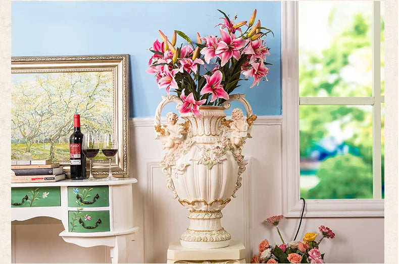 Luxus-Resin-Vase – Europäisches Design Gross