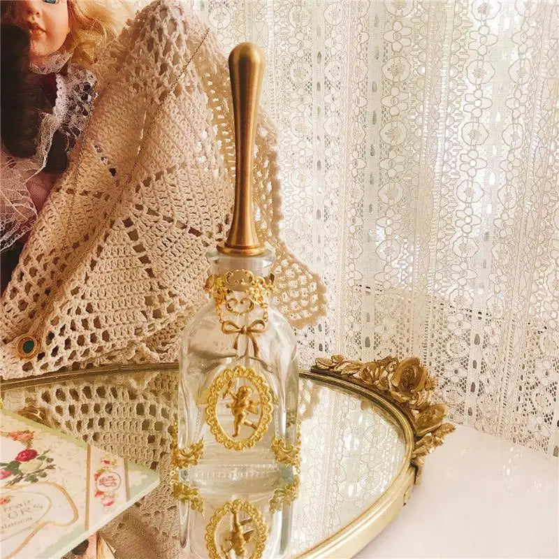 Parfümflasche – Vintage Handgemacht Messing & Glas