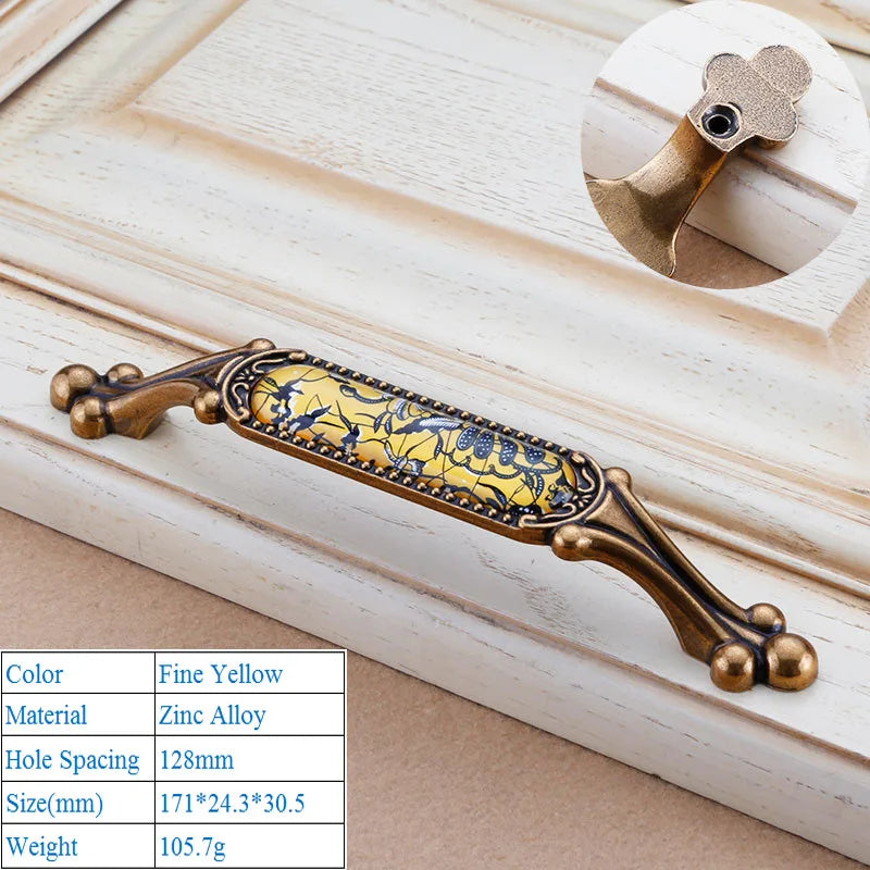 Chinesischer Kristallgriff – Zinklegierung – Verschiedene Grössen