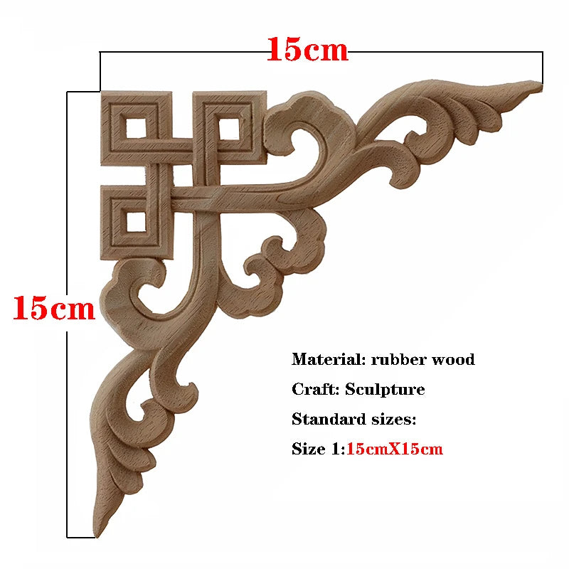 Holzapplikation geschnitzt – Retro-Nostalgie – Versch. Grössen