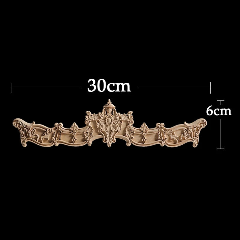 Holzapplikationen – Vintage Schnitzerei – Europäischer Stil