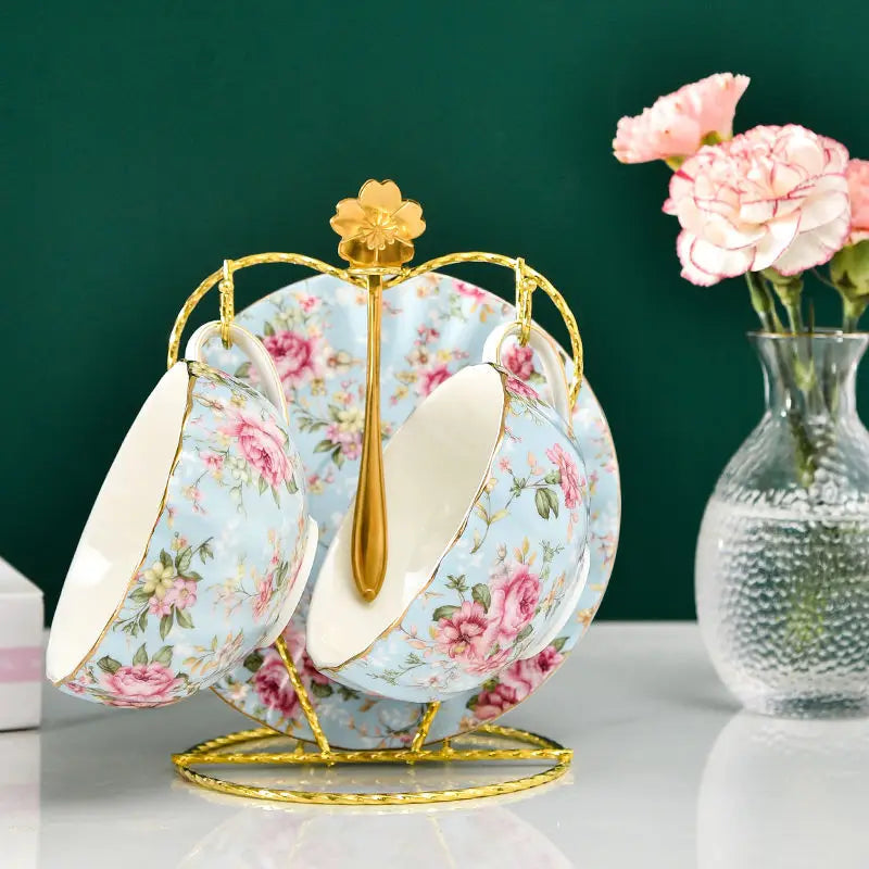 Kaffeetassenset aus Feinporzellan – Elegantes Design – 200ML