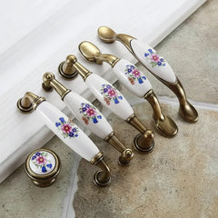 Keramik Möbelgriffe – Landhausstil – 96 mm