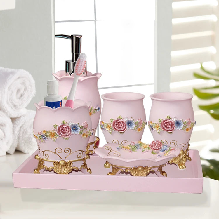 Resin Bad Set – Modernes Design – 5/6 Teile