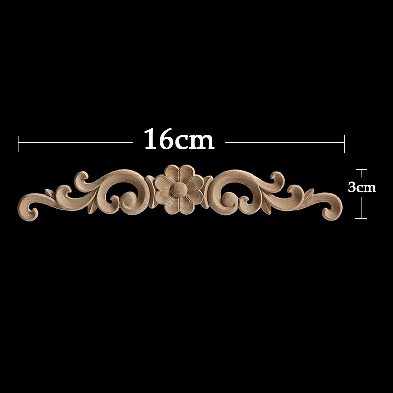 Holzapplikationen – Vintage Schnitzerei – Europäischer Stil