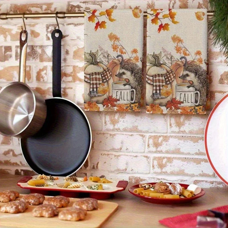 Herbst Geschirrtücher – Mikrofaser Design – 40x60cm Set