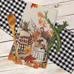 Herbst Geschirrtücher – Mikrofaser Design – 40x60cm Set