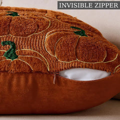 Herbst Kissenbezüge – Faux Fur Strick – 45x45CM Rost