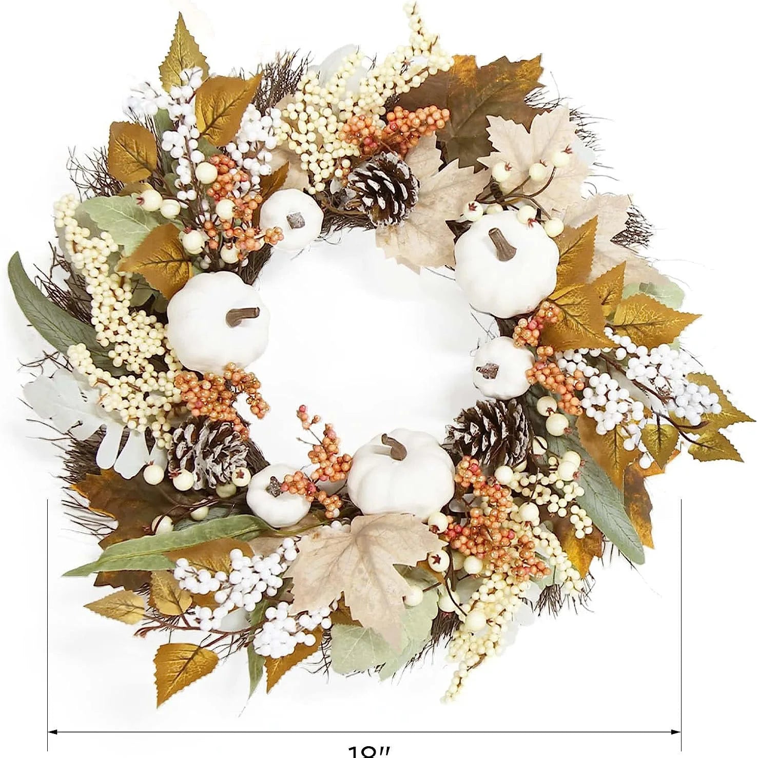 Herbstkranz – Elegantes Design – 40-50CM