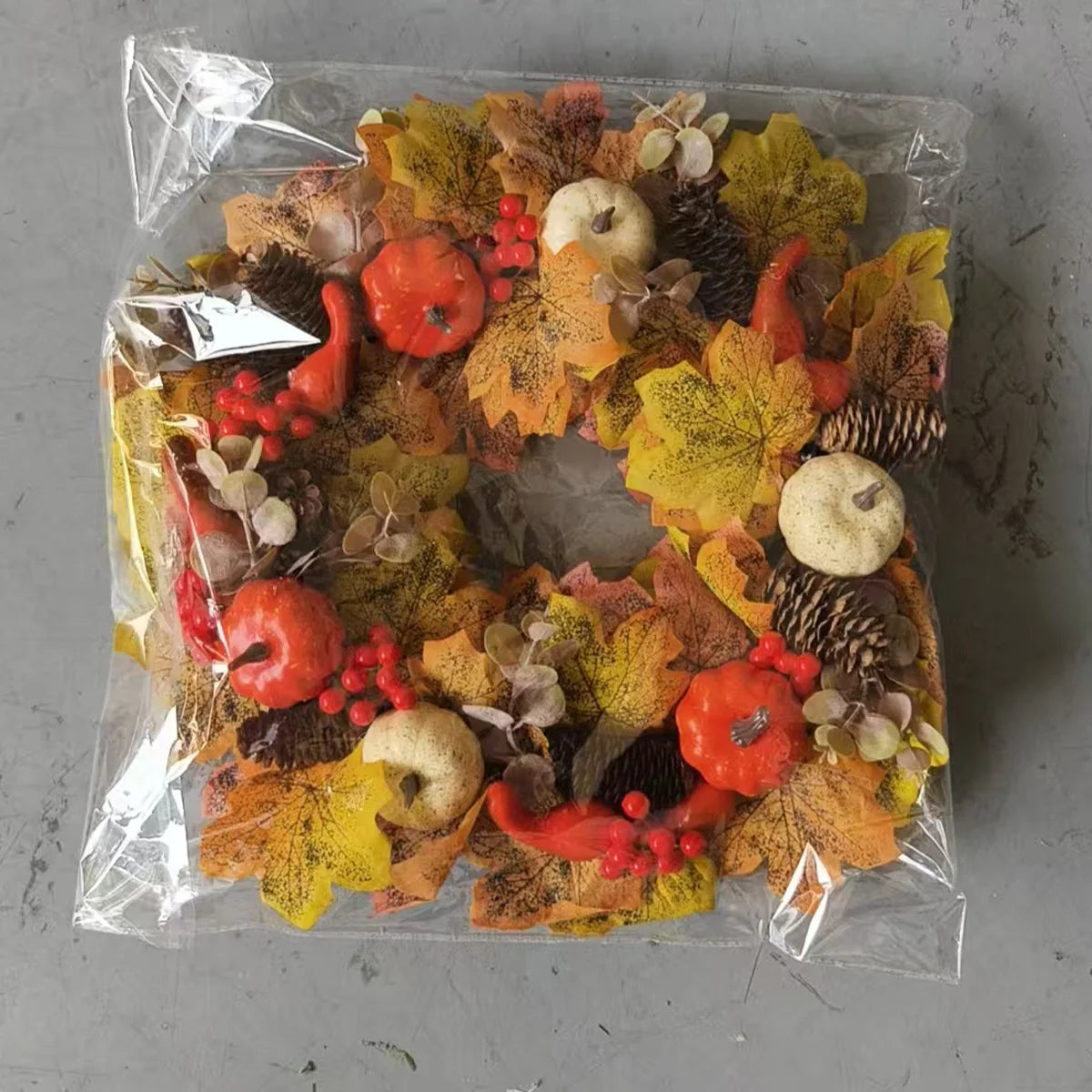 Herbstkranz – Seide & Rattan Design – Aussen Dekor