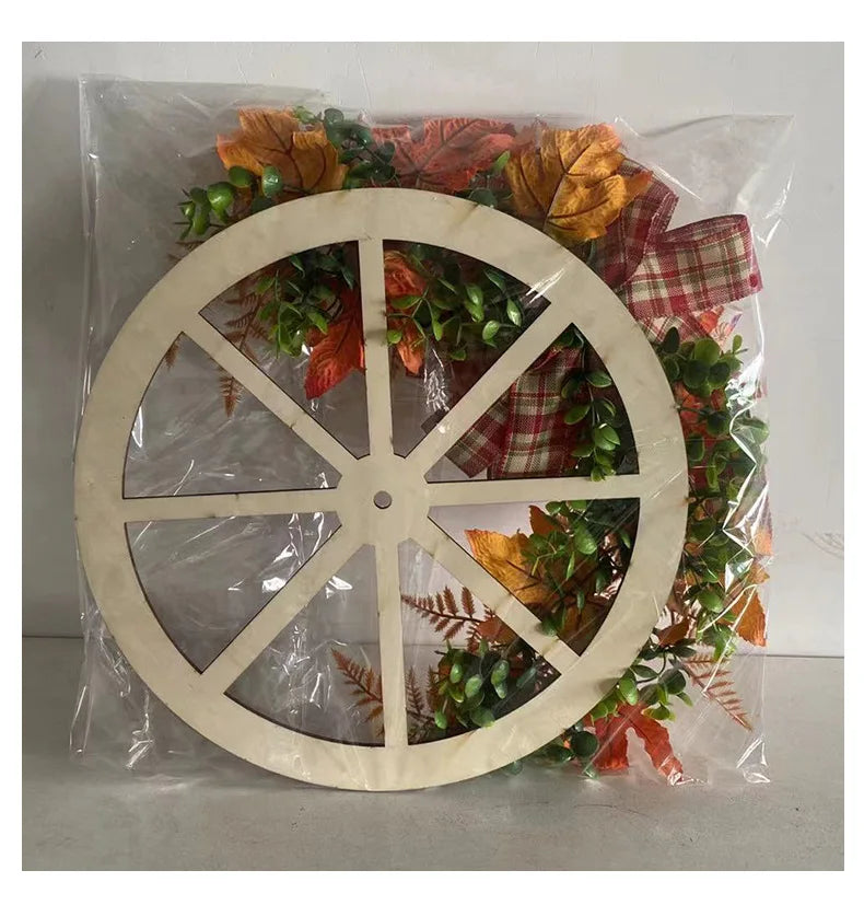 Herbstkranz – Seide & Rattan Design – Aussen Dekor