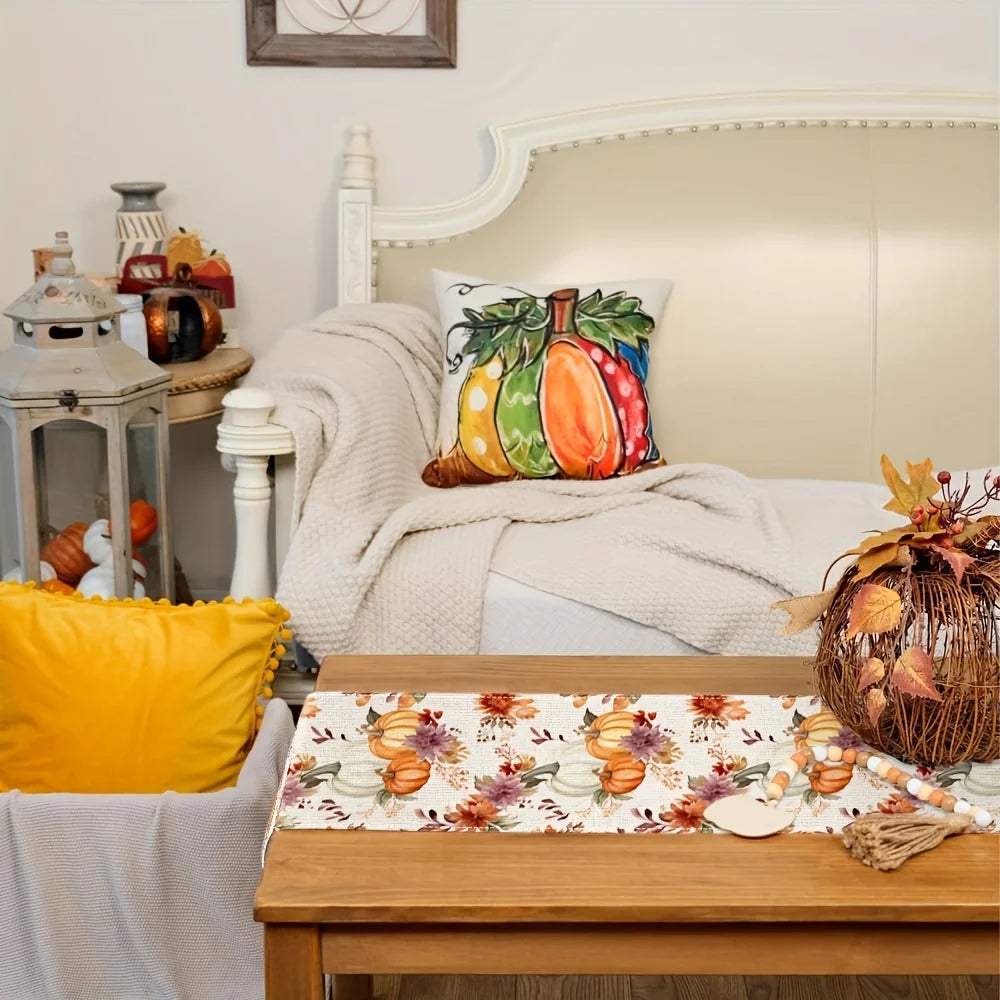 Herbstlicher Kürbisläufer - 100% Polyester - Multi-grösse