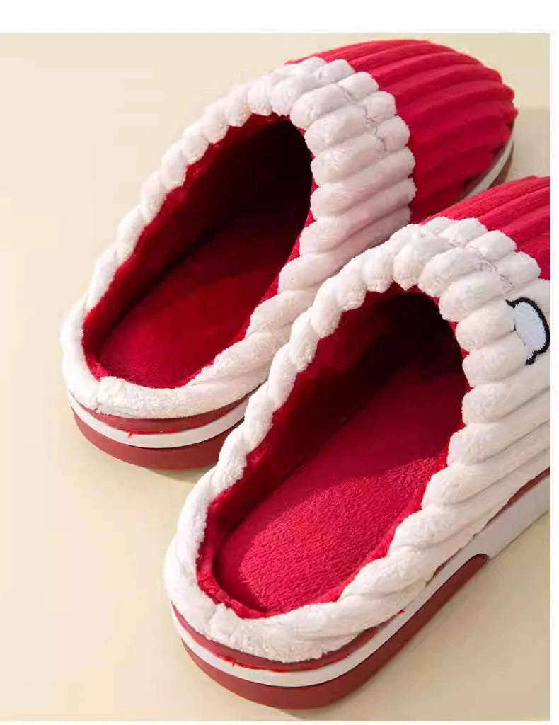 Herrenhausschuhe – Cord-Sohle rutschfest Winter