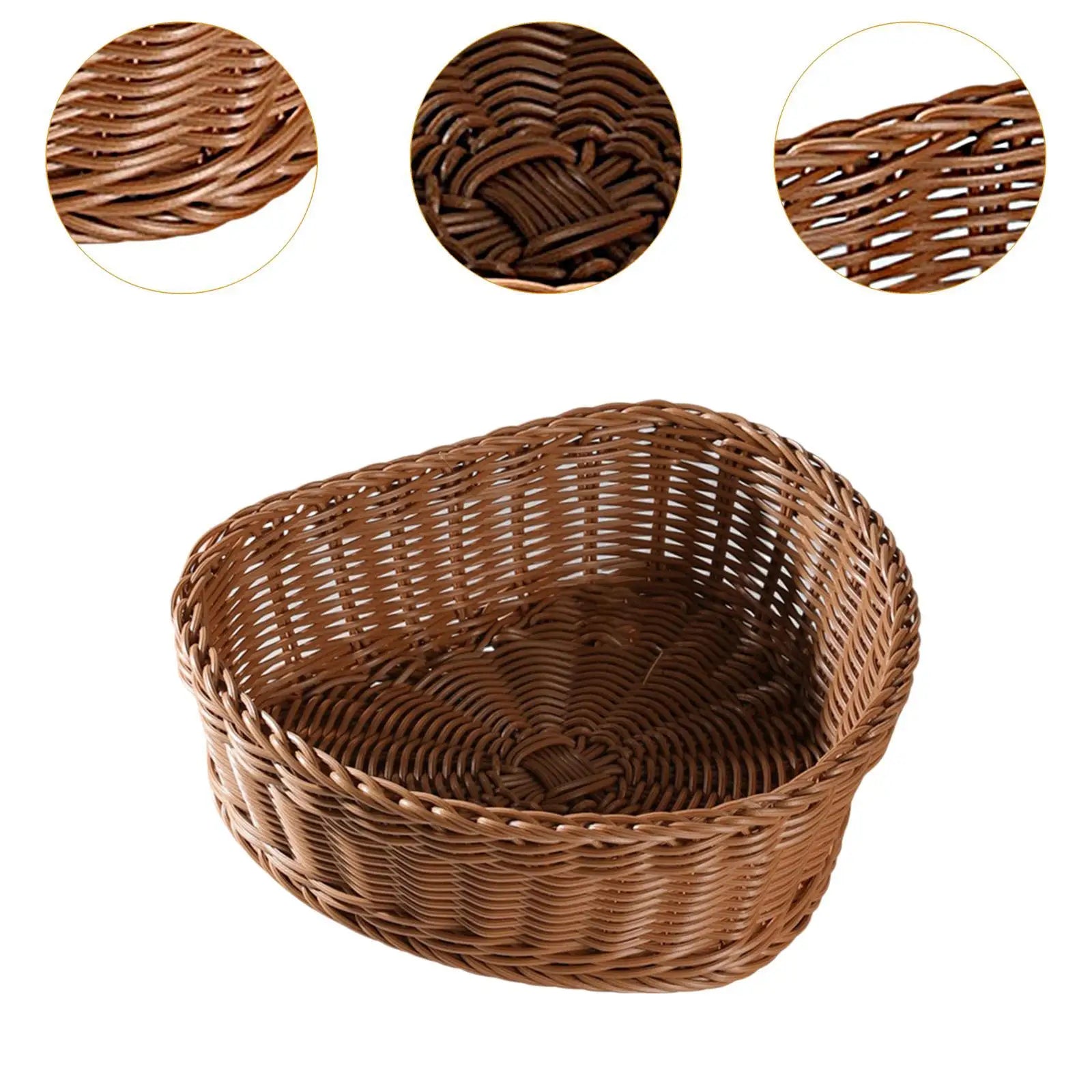 Herzkorb – Imitation Rattan – Esszimmer Deko