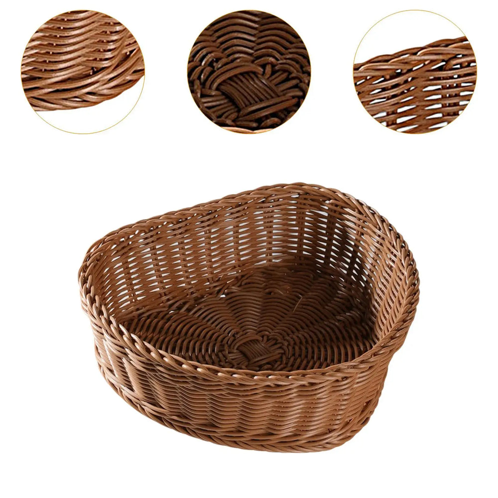 Herzkorb – Imitation Rattan – Esszimmer Deko