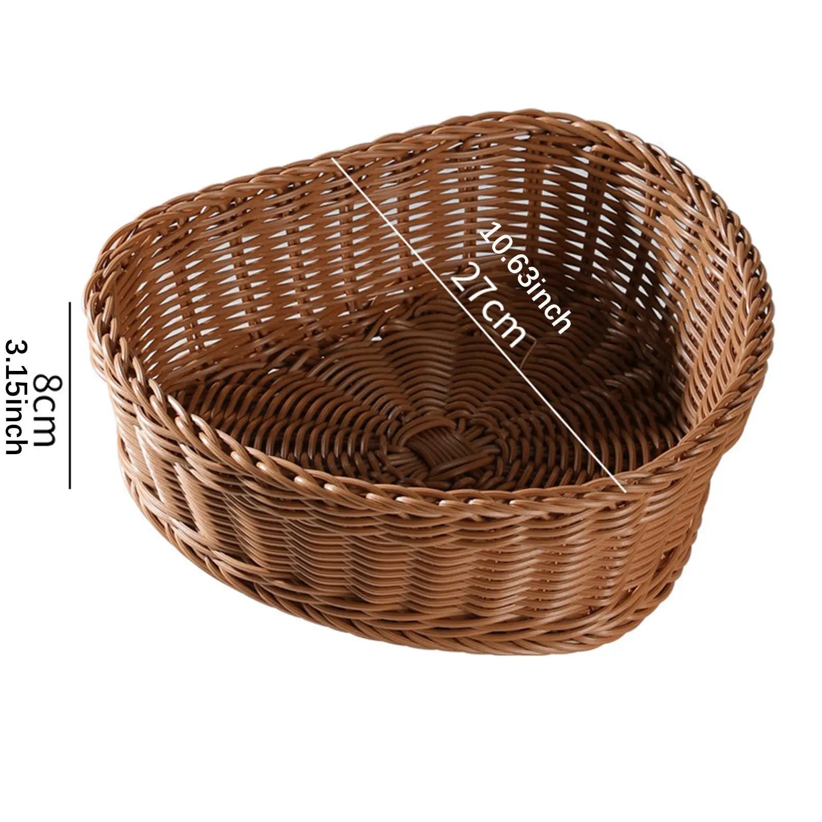 Herzkorb – Imitation Rattan – Esszimmer Deko