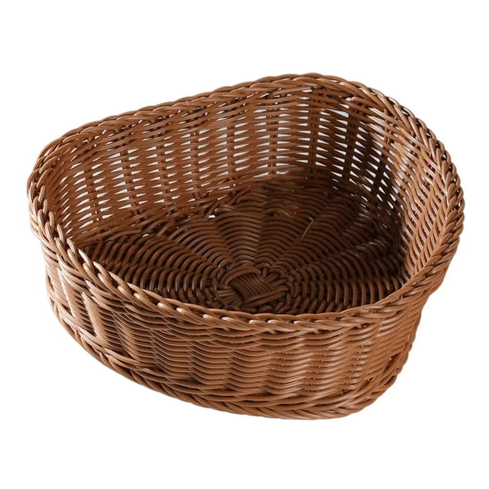 Herzkorb – Imitation Rattan – Esszimmer Deko