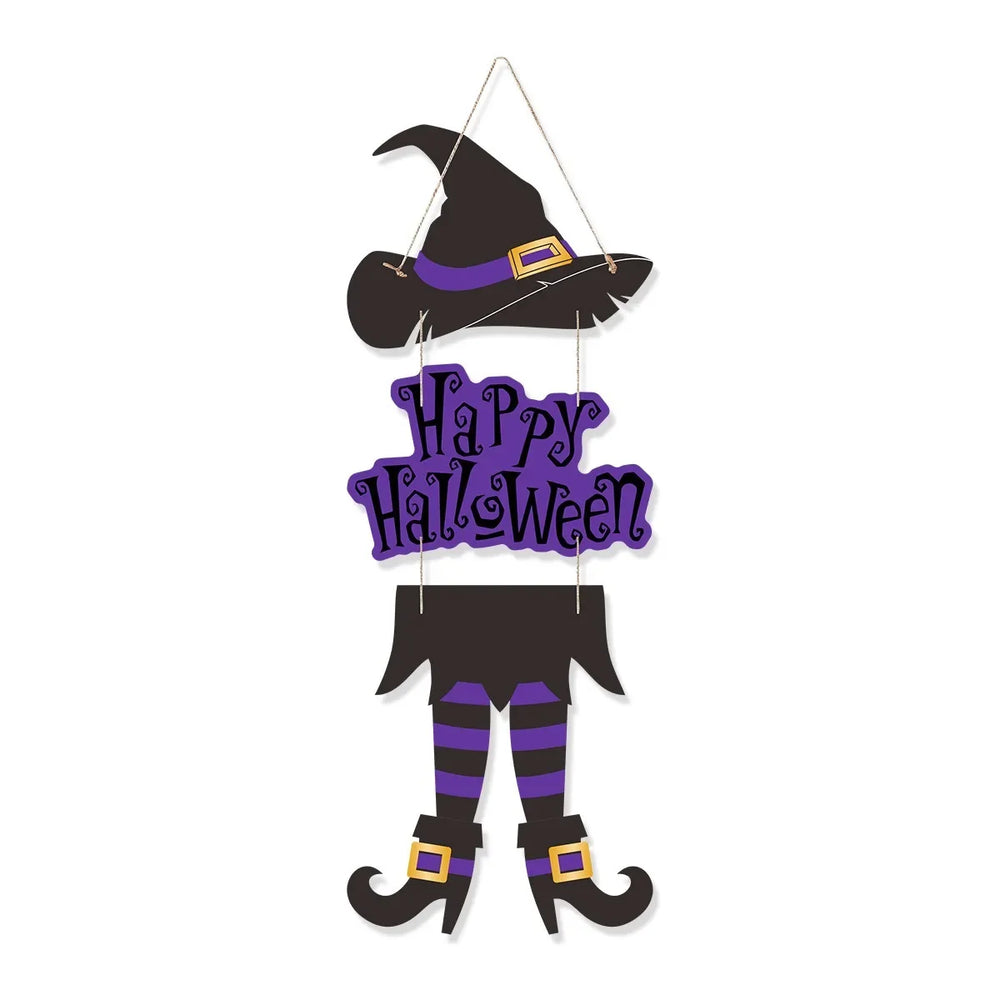 Hexenhut-Türschild – Papierkarton – Halloween-Deko