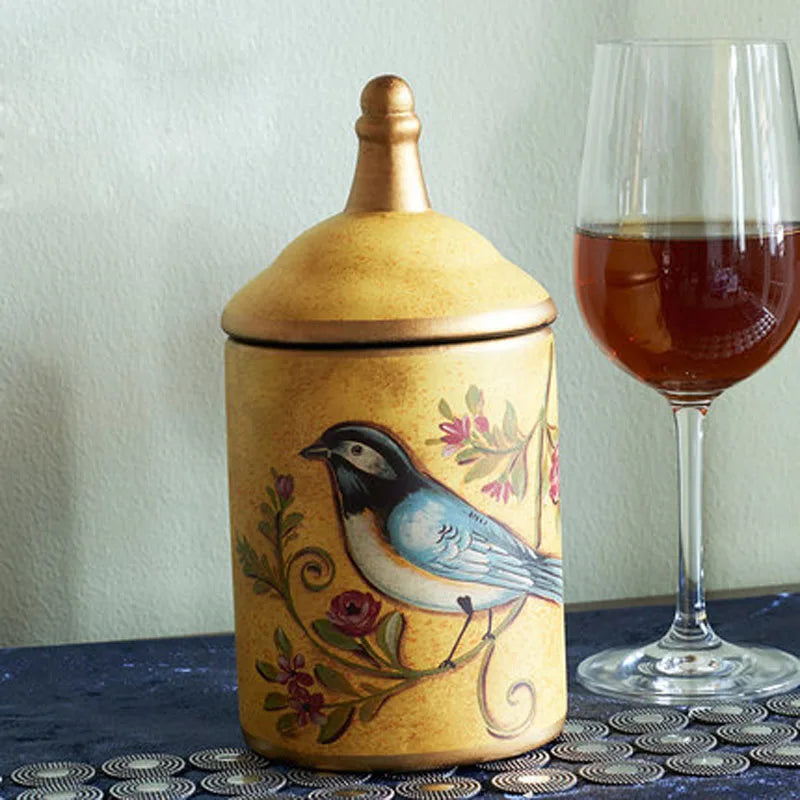 Vintage Vorratsdose – Keramik Retro Design – 10x22 cm