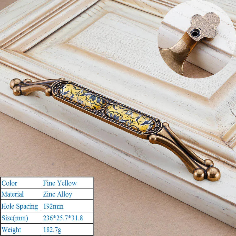 Chinesischer Kristallgriff – Zinklegierung – Verschiedene Grössen