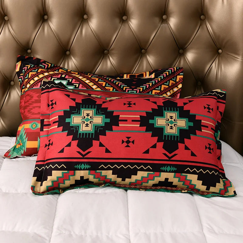 Mandala Bettbezug-Set - Polyester Boho Design - 150×200 bis 220×240