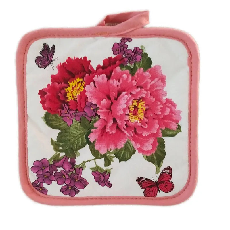 Hitzebeständiger Topflappen – Landhausstil – 16.5x16.5cm