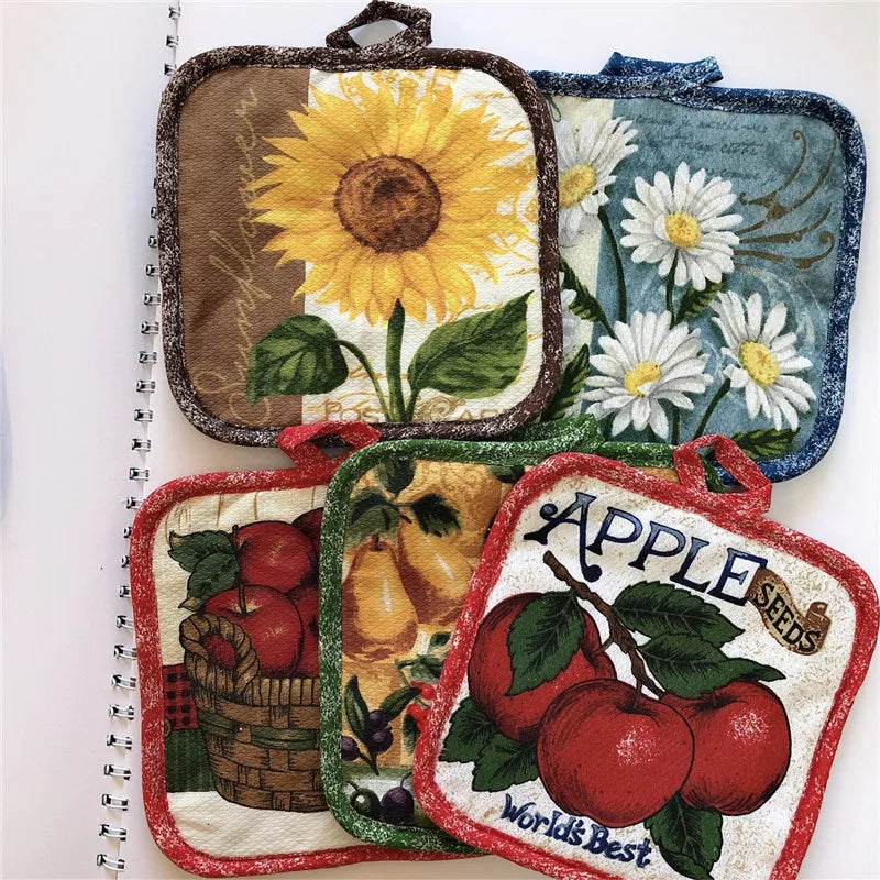 Hitzebeständiger Topflappen – Landhausstil – 16.5x16.5cm