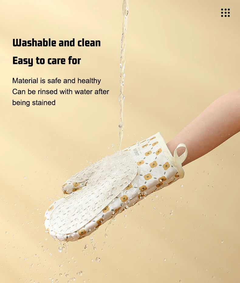 Hitzeschutz-Handschuhe – Baumwolle/Polyester – Ofen