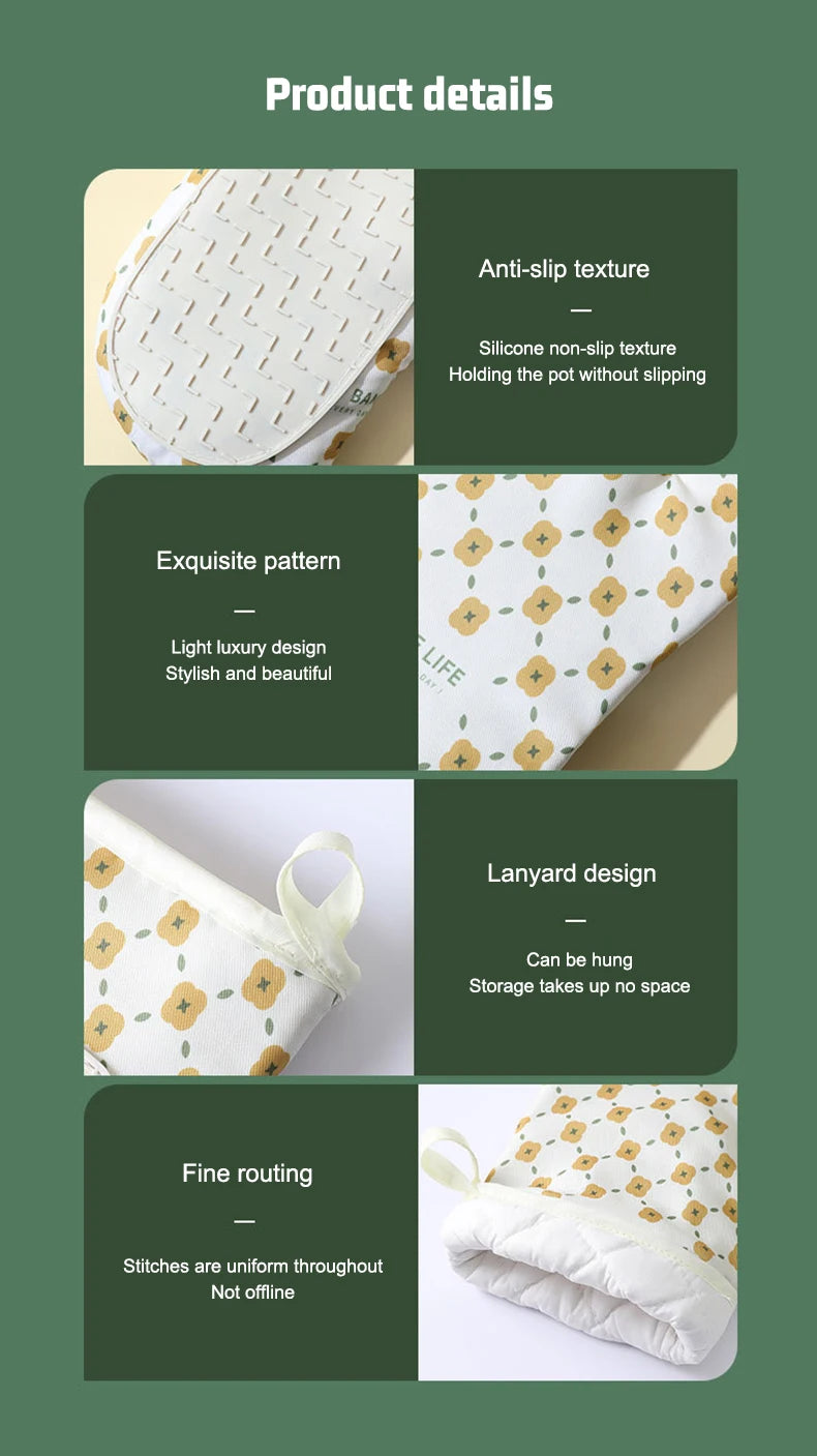 Hitzeschutz-Handschuhe – Baumwolle/Polyester – Ofen