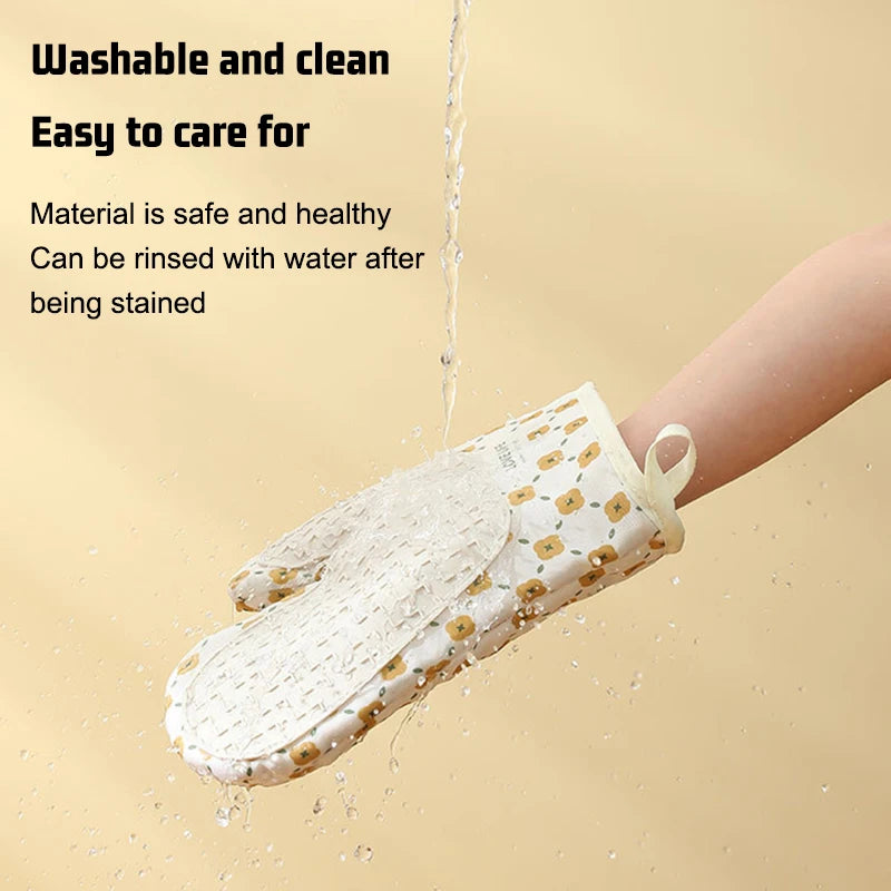 Hitzeschutz-Handschuhe – Baumwolle/Polyester – Ofen