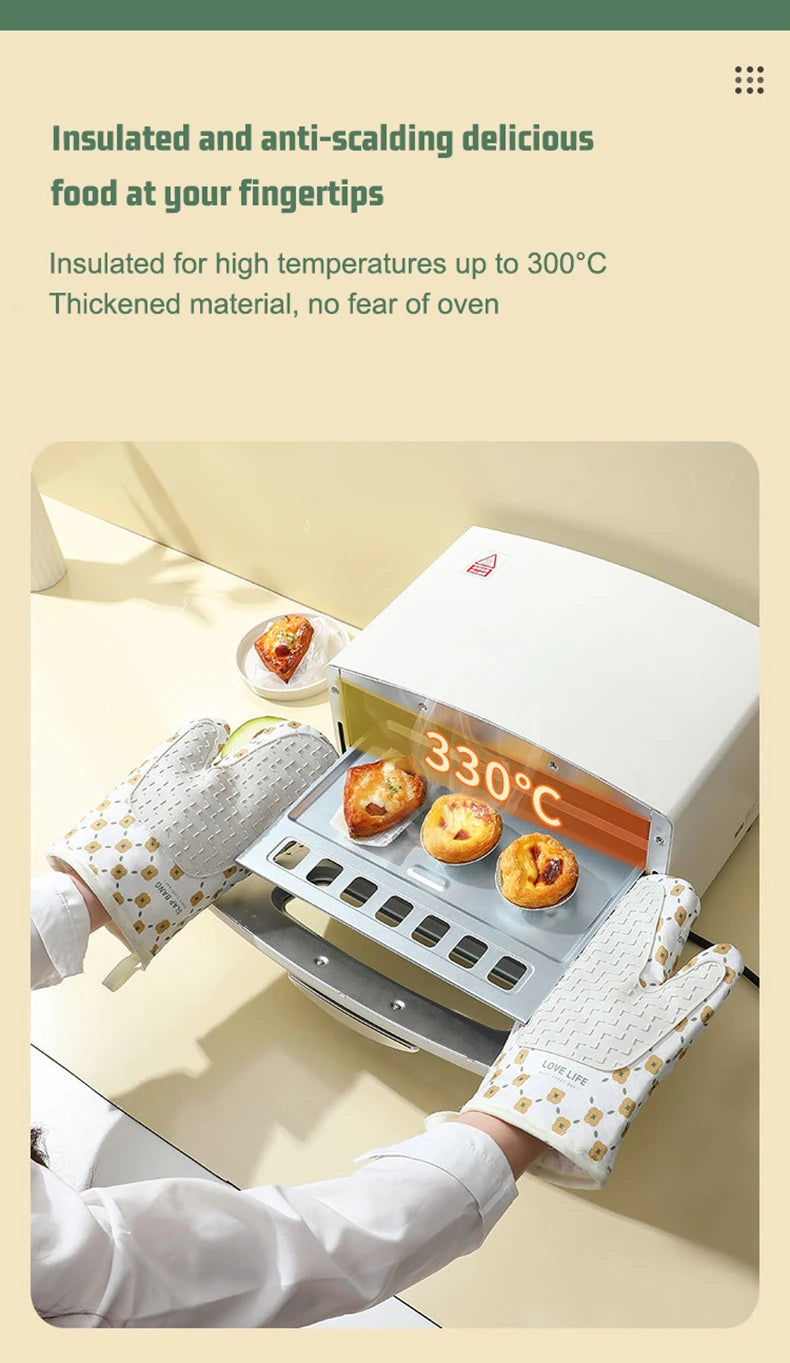 Hitzeschutz-Handschuhe – Baumwolle/Polyester – Ofen