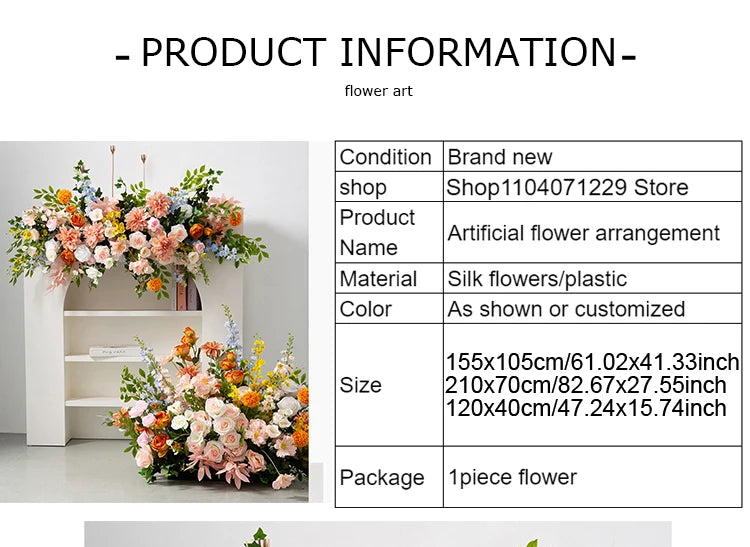 Hochzeits-Blumengesteck – Seide Design – Verschiedene Grössen