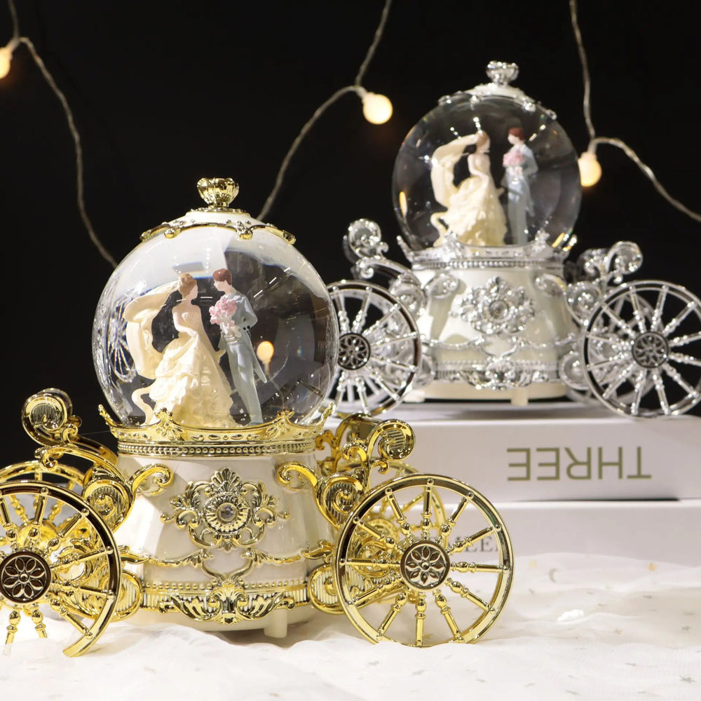 Hochzeitskutsche Musikbox – Modernes Harz – Beleuchtungsdekor