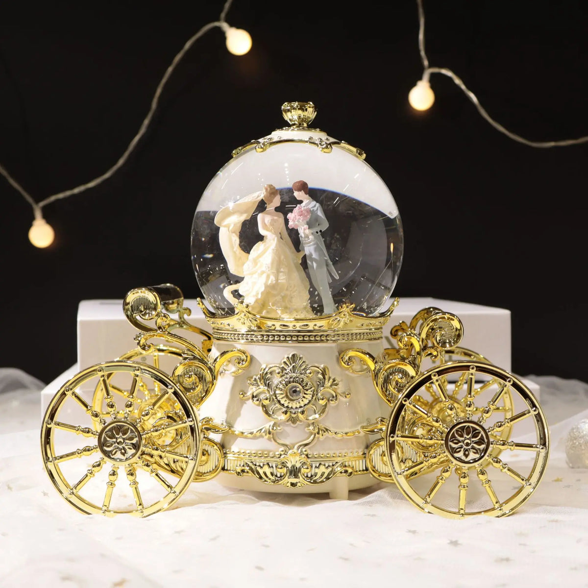 Hochzeitskutsche Musikbox – Modernes Harz – Beleuchtungsdekor