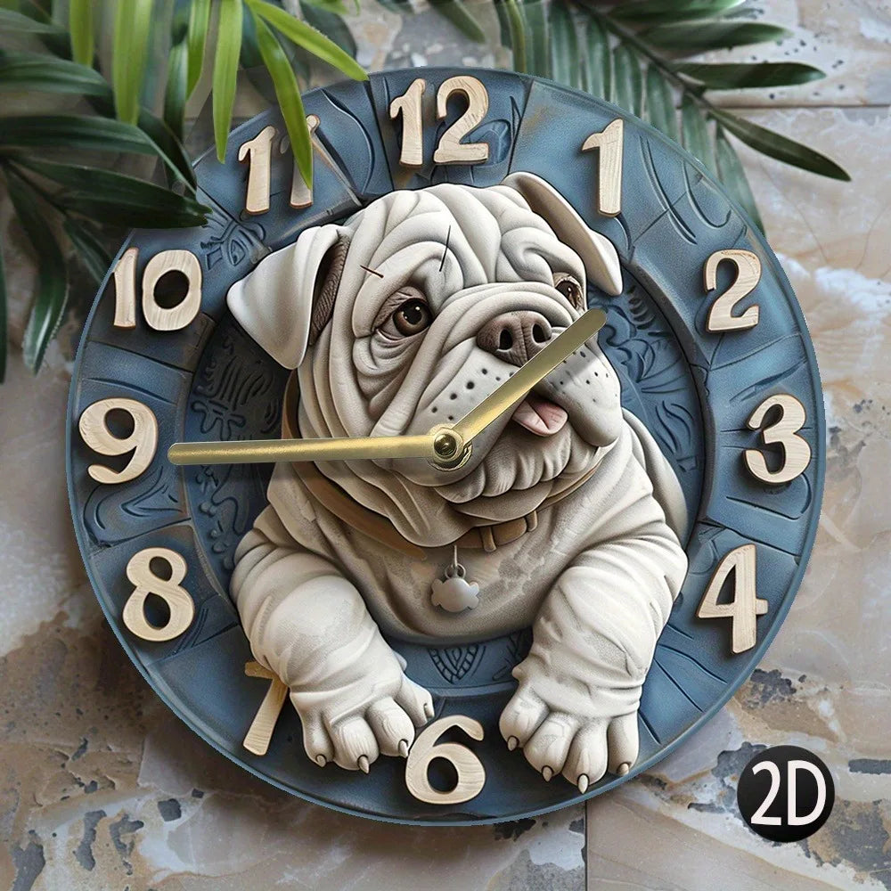 Holz Wanduhr – Modernes Design – 30x30CM