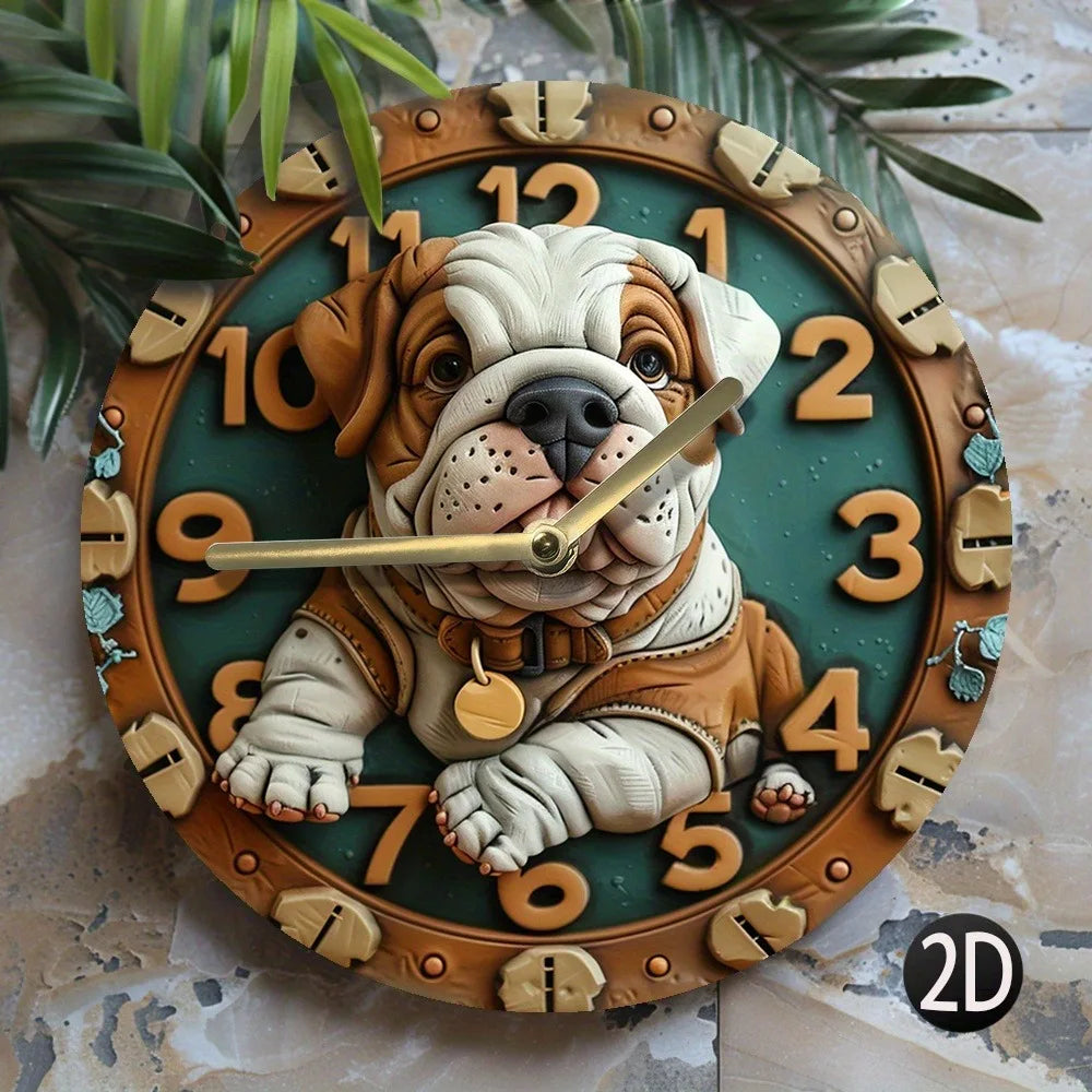 Holz Wanduhr – Modernes Design – 30x30CM