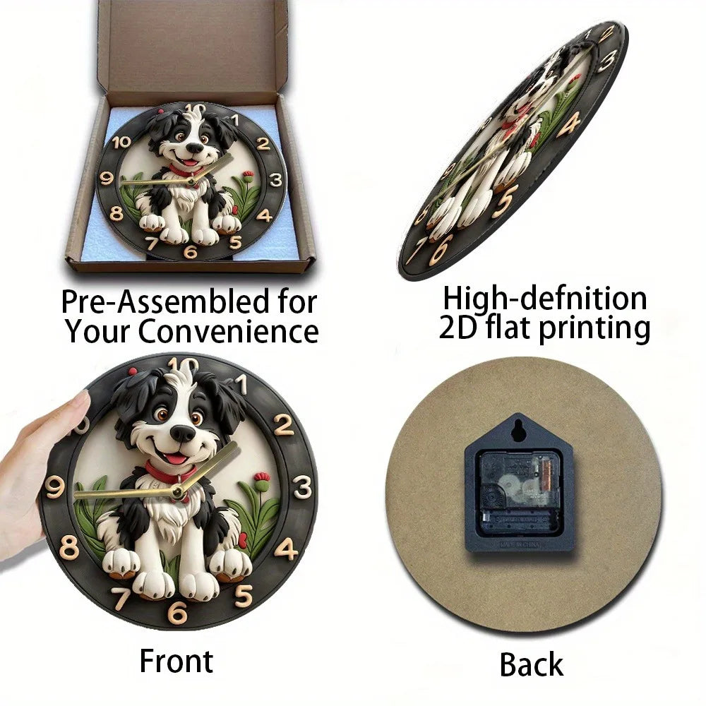 Holz Wanduhr – Modernes Design – 30x30CM