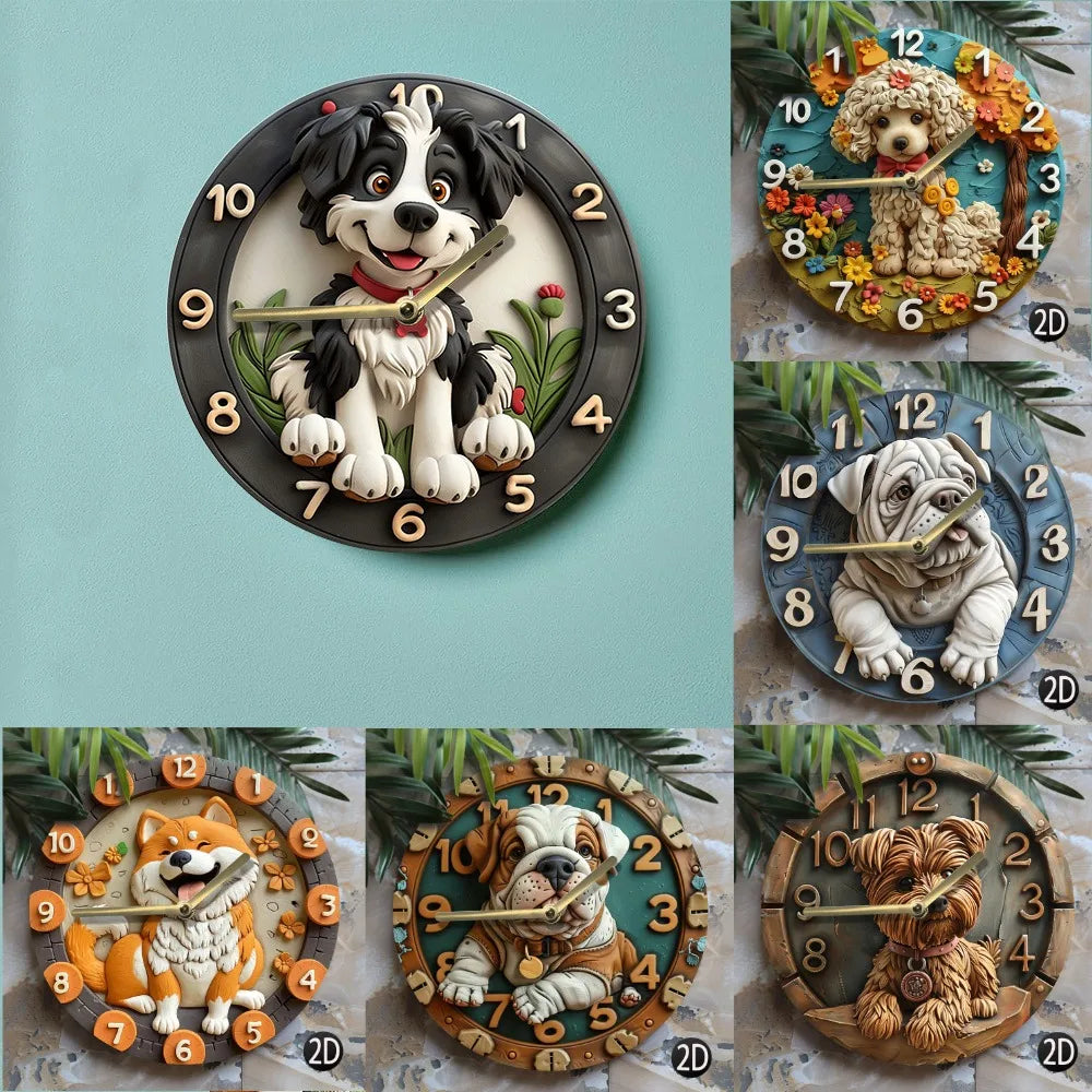 Holz Wanduhr – Modernes Design – 30x30CM