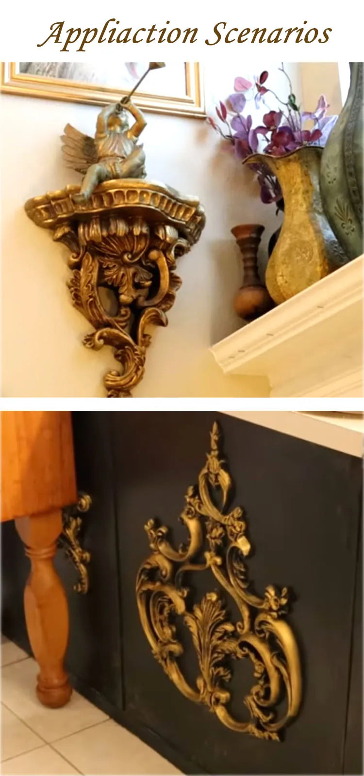 Holz-Zierleisten – Europäisches Design – Verschiedene Grössen