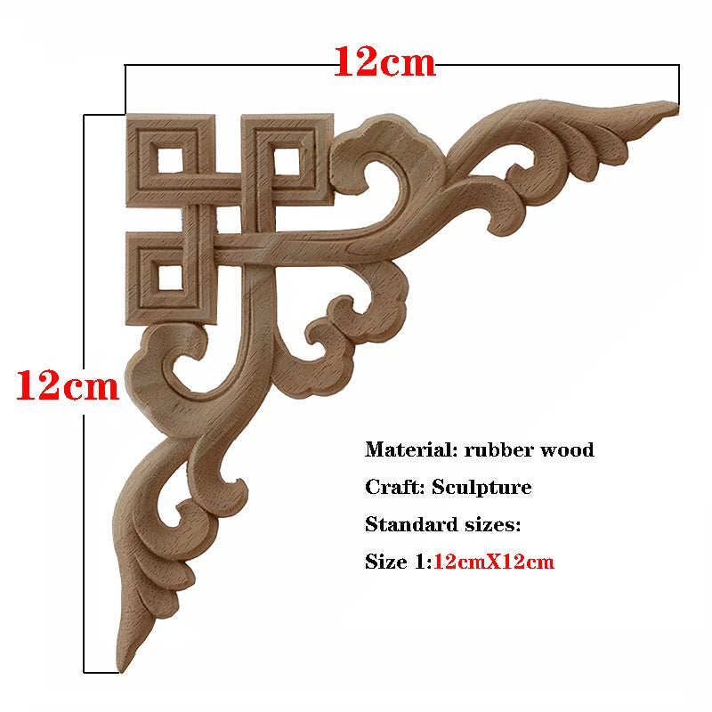 Holzapplikation geschnitzt – Retro-Nostalgie – Versch. Grössen