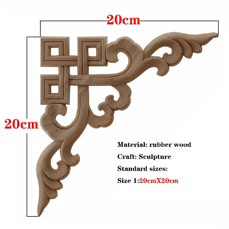 Holzapplikation geschnitzt – Retro-Nostalgie – Versch. Grössen