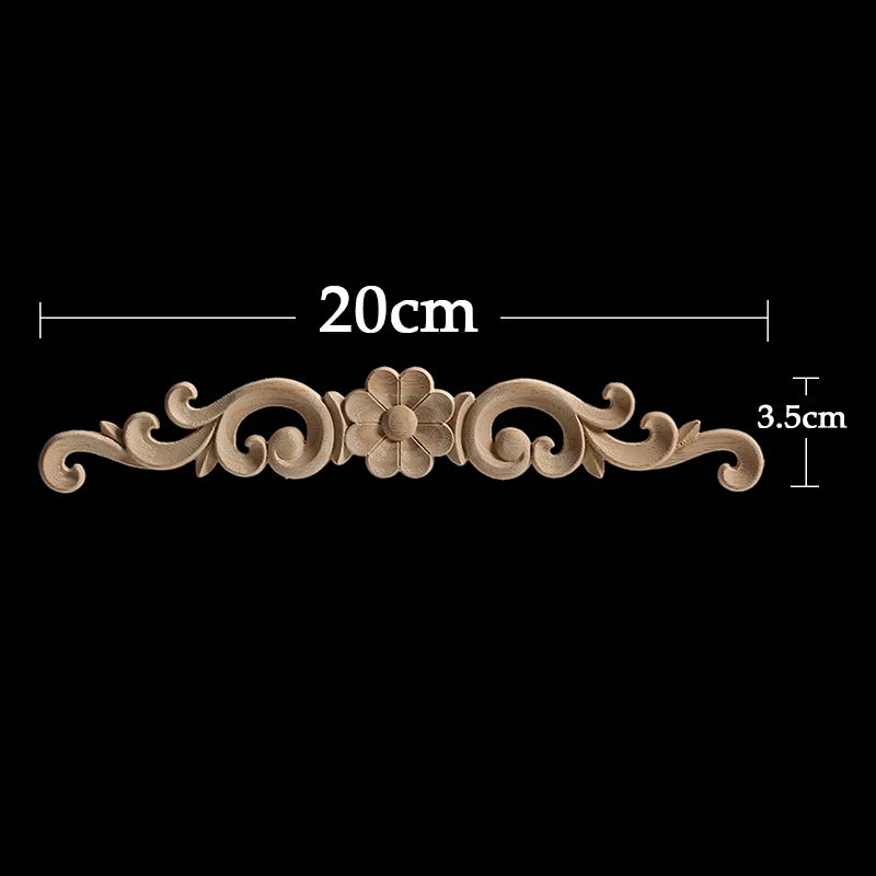 Holzapplikationen – Vintage Schnitzerei – Europäischer Stil