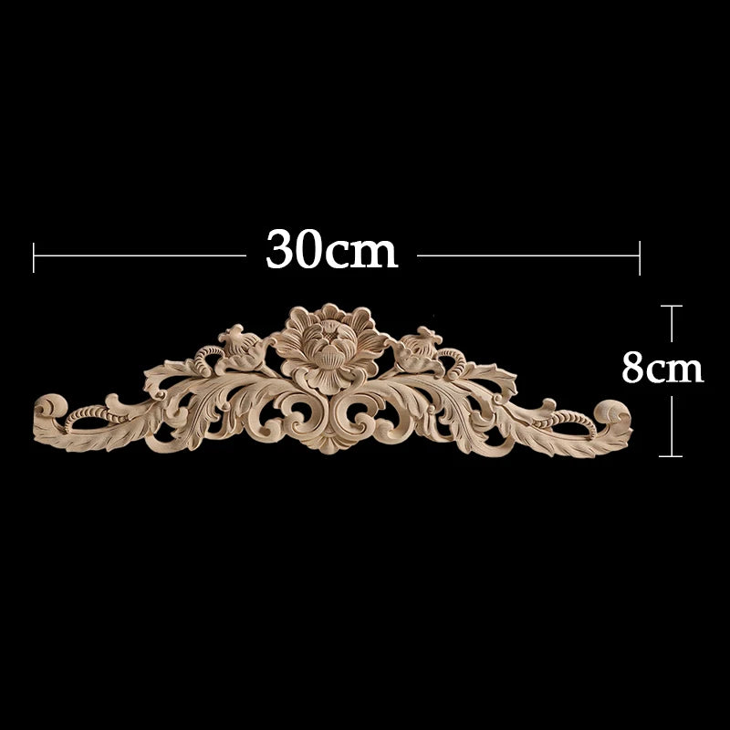 Holzapplikationen – Vintage Schnitzerei – Europäischer Stil