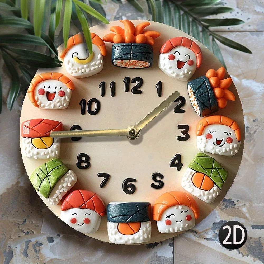 Holzwanduhr – Modern Skull – 30x30CM