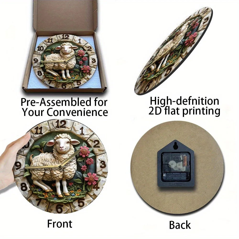 Holzwanduhr – Modern Stil – 30x30CM