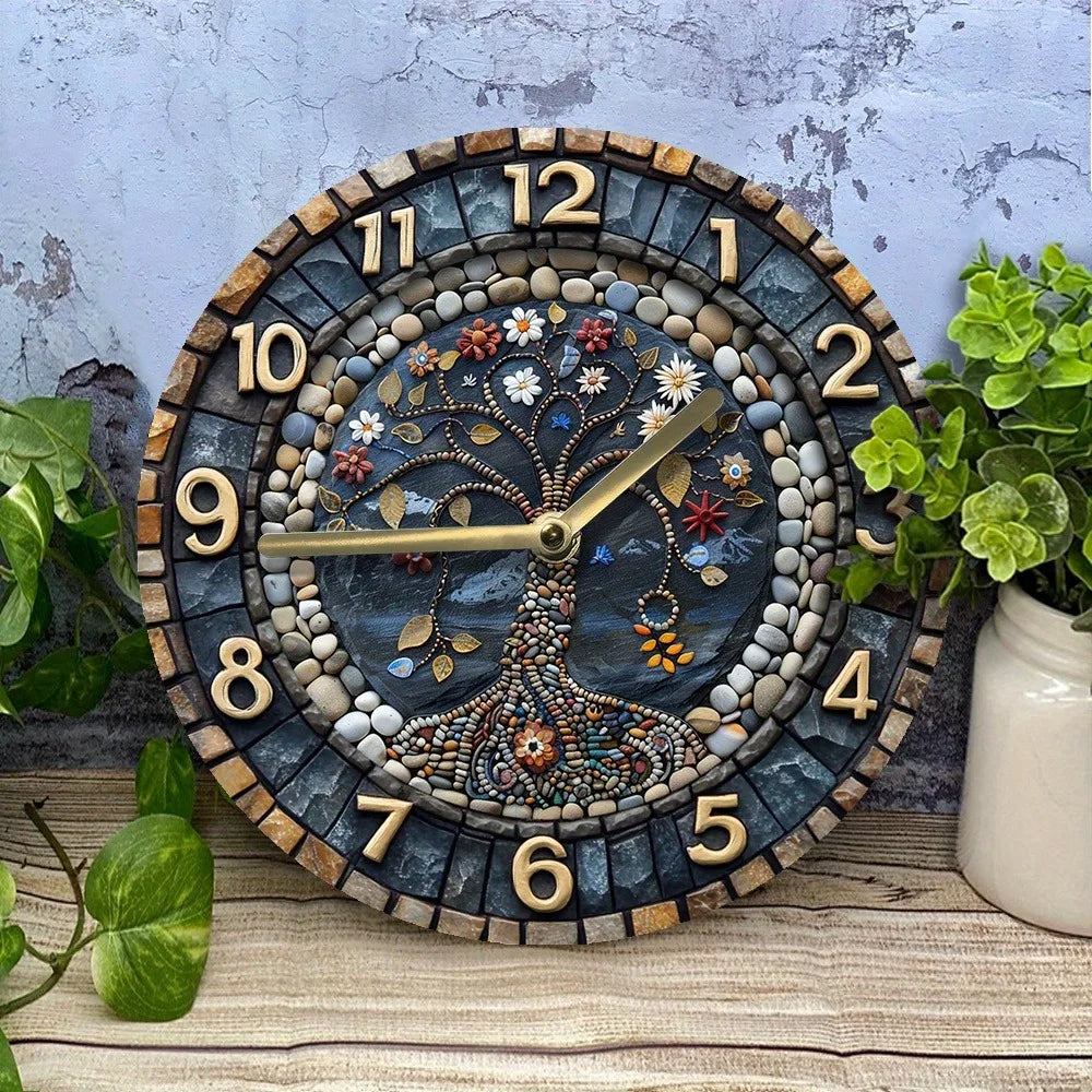 Holzwanduhr – Modernes Design 20x20CM – Handgemacht