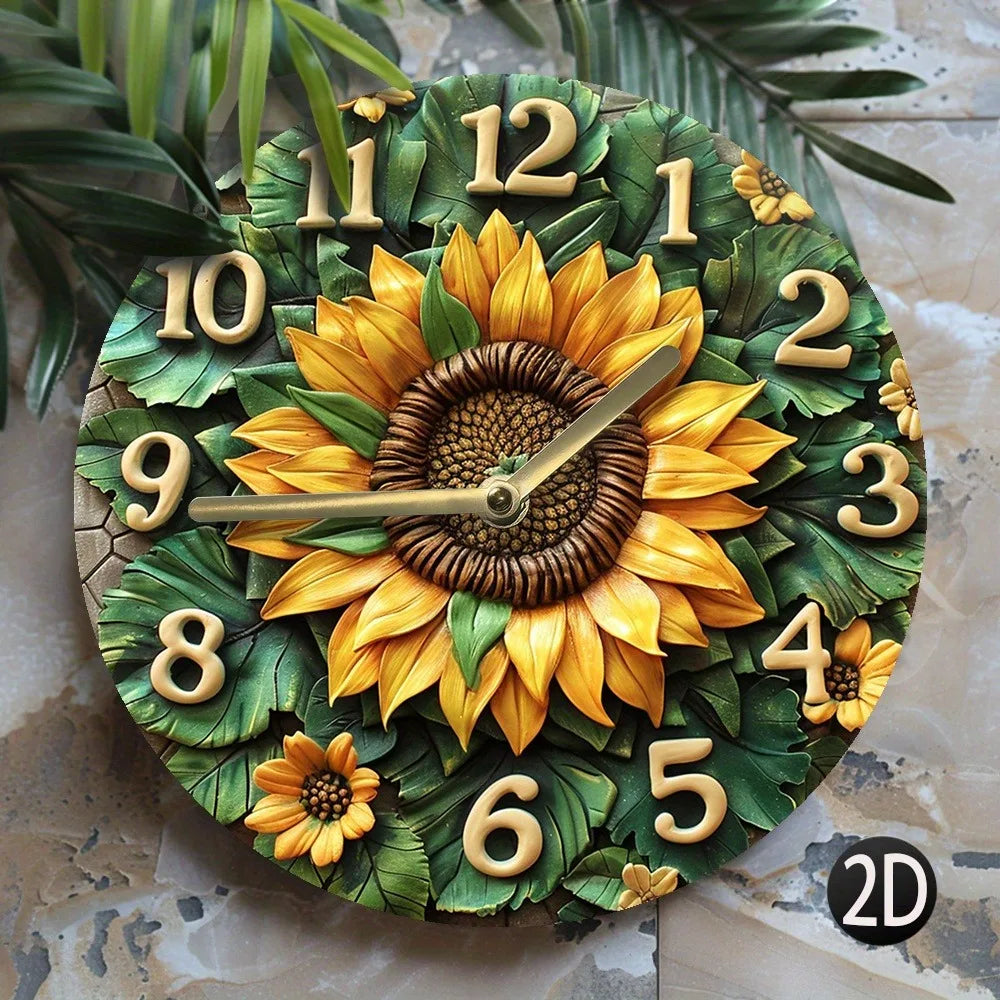 Holzwanduhr – Modernes Design 20x20CM – Handgemacht