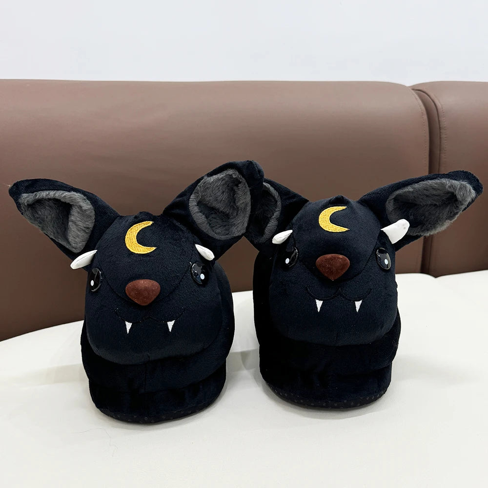 Horror Plüsch Hausschuhe – Halloween Gemütlichkeit